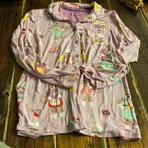 Nick and Nora pj set.  Size xs.  Baking money, pink.